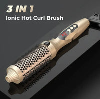 3-in-1 Hair Styling Brush - Dry, Straighten & Curl in Minutes